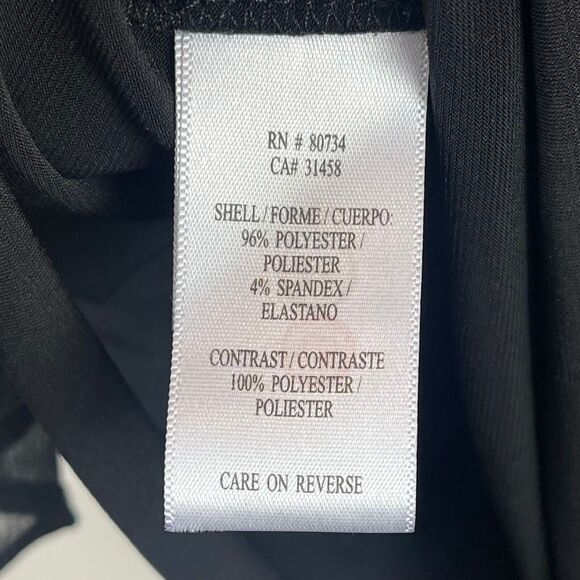 BCBGENeration Dress Women 6 Black Stretch Sweetheart Neckline Cocktail Party LBD - Picture 6 of 10